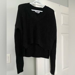 Black knit sweater
